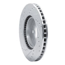 R1 93-95 Volvo 850 Front Right Drilled & Slotted Silver Brake Rotor