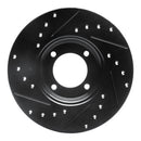 R1 63-86 Ford Cortina Front Right Drilled & Slotted Black Brake Rotor