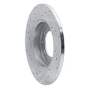 R1 81-85 Toyota Pickup Front Right Drilled & Slotted Silver Brake Rotor