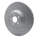 DFC 16-18 Ford Mustang Left Front Drilled GeoSPEC Coated Rotor