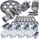 Eagle Chevy 350 1Pc 3.750in Crank 5.700in I-Beam Rods 4.030in Pistons 168 Tooth FP Balanced Assembly