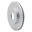 R1 05-12 Ford Escape Front Right Drilled & Slotted Geo-Carbon Rotor