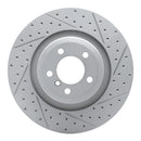 R1 07-08 BMW Alpina B7 Rear Right Drilled & Slotted Geo-Carbon Rotor