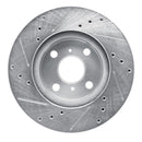 R1 93-02 Chevrolet Prizm Front Drilled & Slotted Silver Brake Rotor Set