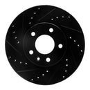 R1 11-25 Buick Encore GX Front Drilled & Slotted Black Brake Rotor Set