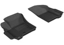 3D MAXpider 2009-2012 Dodge Journey Kagu 1st & 2nd & 3rd Row Floormats - Black