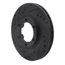 R1 86-06 Chevrolet Luv Pickup (Mexico) Front Left Drilled & Slotted Black Brake Rotor
