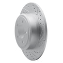 R1 16-22 Hyundai Tucson Rear Right Drilled & Slotted Geo-Carbon Rotor