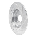 R1 17-20 Acura MDX Rear Drilled & Slotted Silver Brake Rotor Set