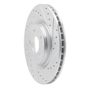 R1 07-10 Chevrolet COBALT Front Right Drilled & Slotted Silver Brake Rotor