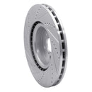 R1 03-25 Subaru BRZ Front Right Drilled & Slotted Silver Brake Rotor