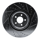 R1 20-25 Ford Police Interceptor Utility Front & Rear Drilled & Slotted Silver Brake Rotor Set