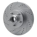 R1 01-05 Ford Explorer Sport Trac Front Left Drilled & Slotted Silver Brake Rotor
