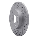 R1 09-19 Fiat 500 (Mexico) Rear Left Drilled & Slotted Geo-Carbon Rotor