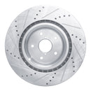 R1 18-24 Subaru WRX STI Front & Rear Drilled & Slotted Silver Brake Rotor Set