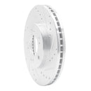 R1 93-95 Acura Legend Front Right Drilled & Slotted Silver Brake Rotor