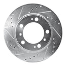 R1 97-04 Porsche Boxster Front & Rear Drilled & Slotted Silver Brake Rotor Set