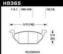 Hawk HPS 5.0 Street Brake Pads - Front