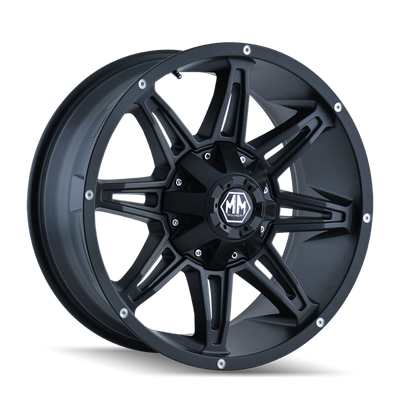 Mayhem 8090 Rampage 18x9 / 8x170 BP / -12mm Offset / 130.8mm Hub Matte Black Wheel