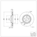 DFC 10-15 Lexus RX350 Front GeoSPEC Coated Rotor