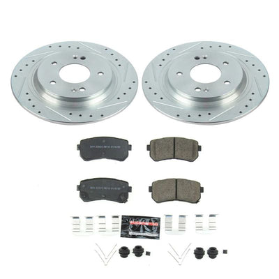 Power Stop 18-19 Hyundai Kona Front & Rear Z23 Evolution Sport Brake Kit