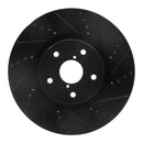 R1 13-20 Subaru WRX Front & Rear Drill/Slot Black Rotors w/Optimum Pads