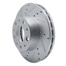 R1 14-25 Ram Promaster 2500 Front Left Drilled & Slotted Silver Brake Rotor