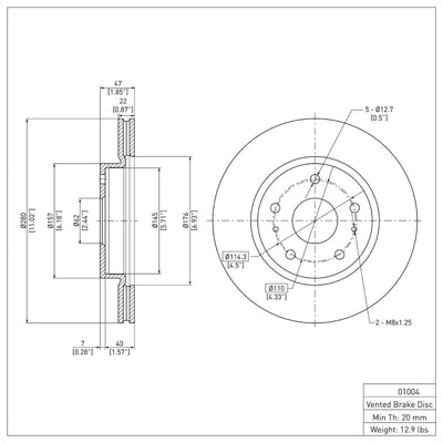 DFC 07-14 Suzuki SX4 Front & Rear Geospec Rotors