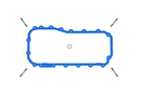 Fel-Pro 07-11 Wrangler Engine Oil Pan Gasket Set - PermaDry Molded Rubber Oil Pan SnapUps Included