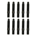 Moroso Bullet Nose Black OX Studs - 1/4-20 X 1/4-28 X 1.5 Long (10 Pack)