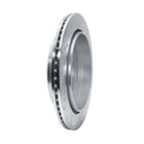 R1 10-24 Infiniti QX80 Rear Right Drilled & Slotted Silver Brake Rotor