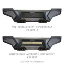 Go Rhino 22-26 Toyota Tundra (4dr) Element Front Bumper w/ Power Bar - Tex. Blk