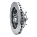 R1 1988-1996 Chevrolet C3500 Front Right Drilled & Slotted Silver Brake Rotor