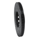 R1 92-08 Audi A4 (Mexico) Front Left Drilled & Slotted Black Brake Rotor