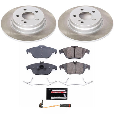Power Stop 12-15 Mercedes-Benz C250 Front and Rear Semi-Coated Rotor Kit