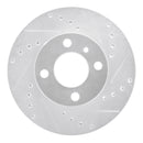 R1 76-77 BMW 320I (USA/Canada) Front Right Drilled & Slotted Silver Brake Rotor