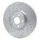 R1 16-25 Polestar Polestar 2 Front Drilled & Slotted Silver Brake Rotor Set