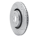 R1 14-19 Ford Focus Front Drilled & Slotted Silver Brake Rotor Set