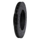 R1 87-91 Toyota Camry Front Left Drilled & Slotted Black Brake Rotor