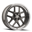 Ridler 610 17x7 / 5x127 BP / 0mm Offset / 83.82mm Hub Gloss Grey Polished Wheel