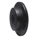 R1 04-06 Ford E-150 Club Wagon Rear Right Drilled & Slotted Black Brake Rotor