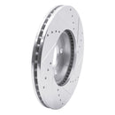 R1 98-98 Volkswagen Passat (USA/Canada) Front Left Drilled & Slotted Silver Brake Rotor