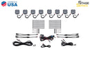 Diode Dynamics Stage Series RGBW LED Rock Light Kit (8-pack)