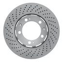 DFC 94-98 Porsche 911 Left Front Drilled Hi-Carbon Alloy Geomet Coated Rotor