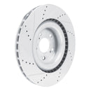 R1 2021-2025 Acura TLX Front Right Drilled & Slotted Silver Brake Rotor