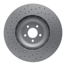 DFC 16-18 Ford Mustang Left Front Drilled GeoSPEC Coated Rotor