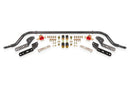 BMR 64-67 GM A-Body 1.25in Hollow 2-Hole Adjustable Front Sway Bar Kit - Black Hammertone
