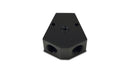 Vibrant Billet Aluminum Y-Block Fitting with 1/8in NPT Port - 1/2in NPT x 1/2in NPT x 1/2in NPT
