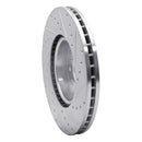 R1 07-18 Land Rover Range Rover Evoque Front Drilled & Slotted Silver Brake Rotor Set