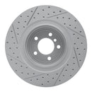 R1 07-08 BMW Alpina B7 Rear Right Drilled & Slotted Geo-Carbon Rotor